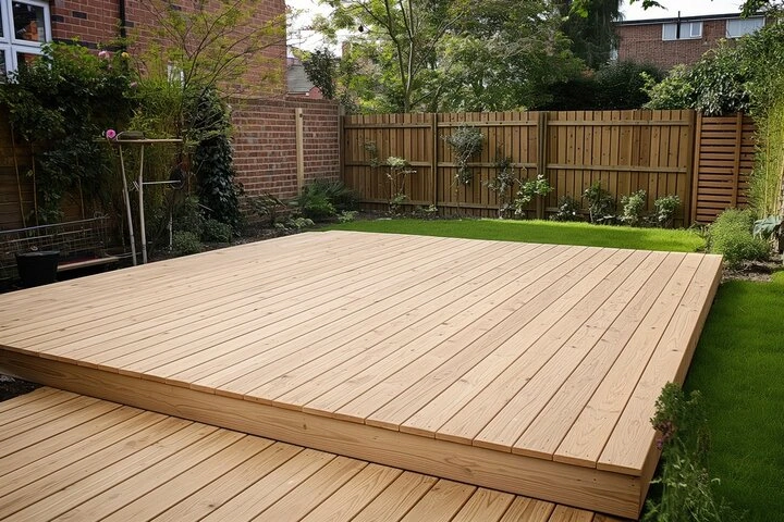 Dallas patio builders creating a concrete and paver outdoor living area