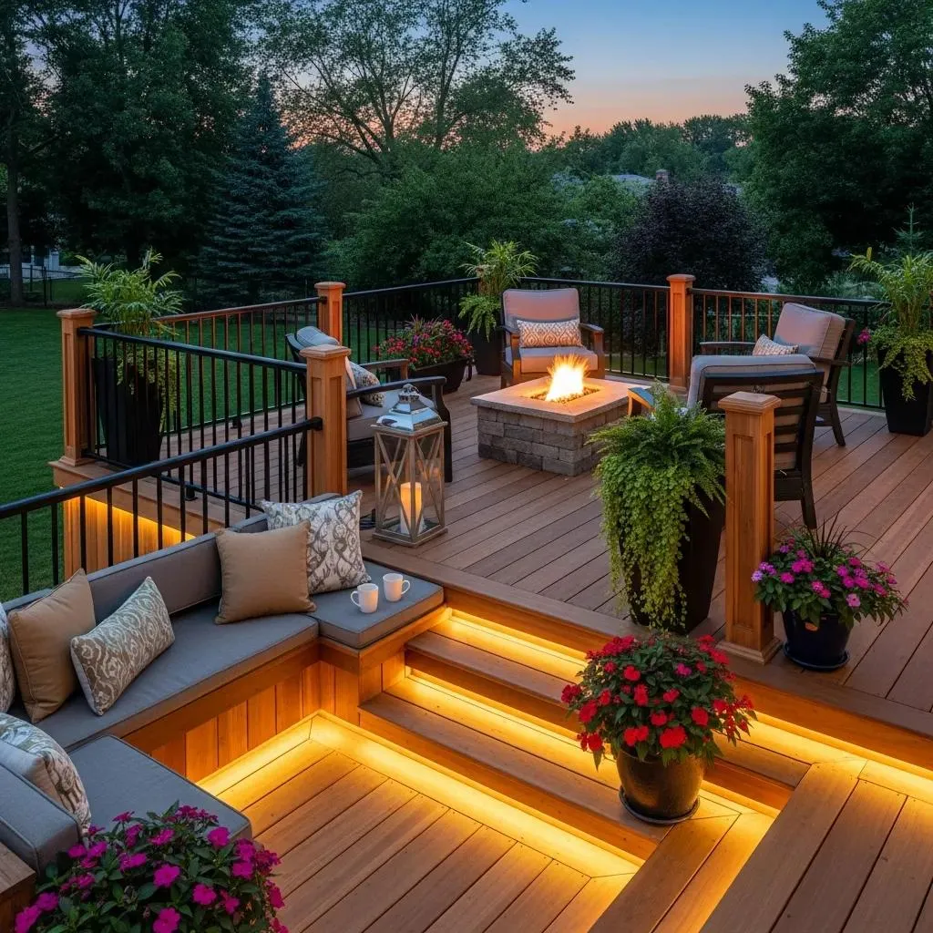 Wood deck builders in Dallas installing pressure-treated and cedar decking